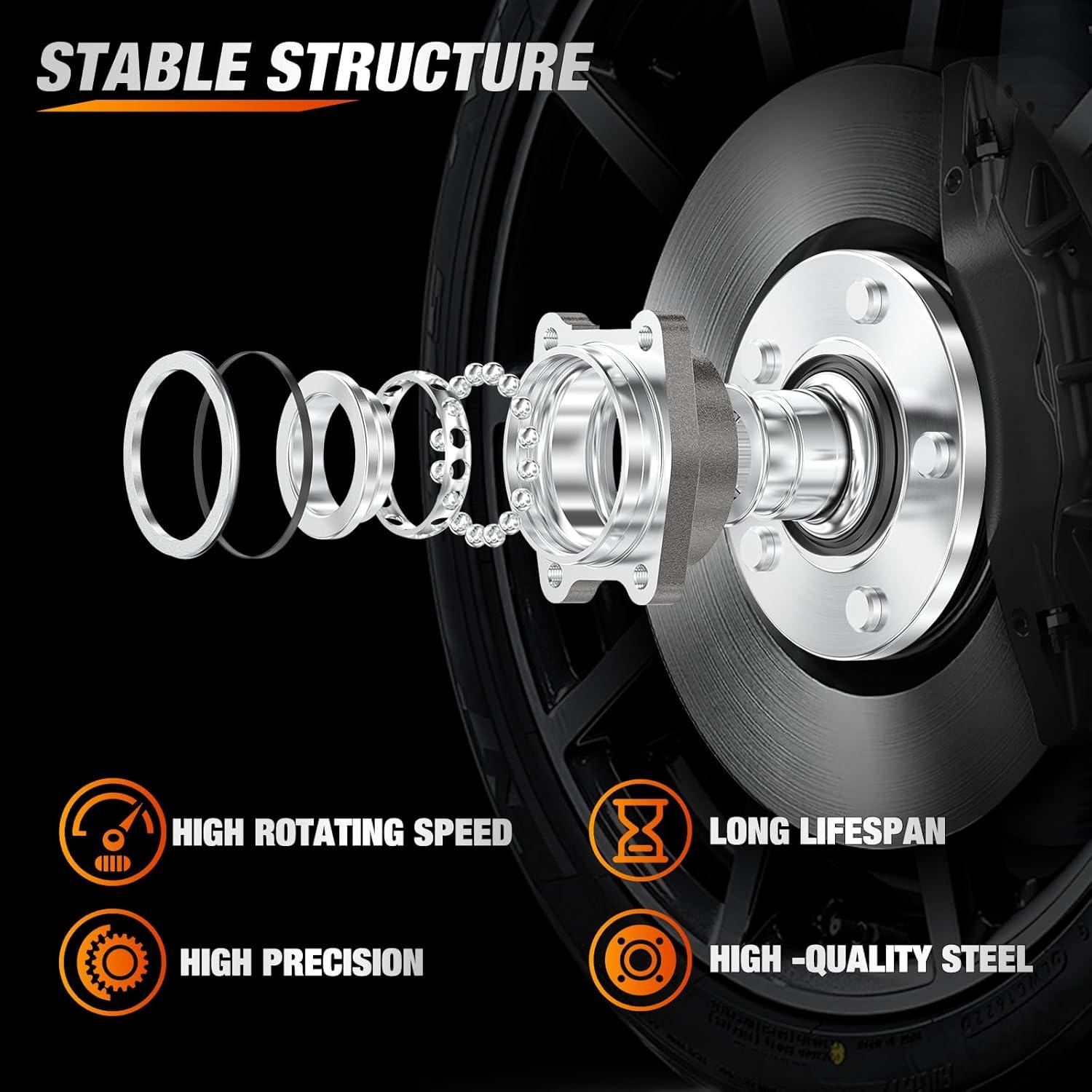 imageNilight Front Wheel Hub and Bearing Assembly for Chevy Impala 2000 2002 2003 2004 2005 2006 20072011 Buick Lacrosse Allure 20052009 Cadillac DTS Eldorado Buick Century 5 Lug wABS OEM 513121Grand Caravan 20082016 Front