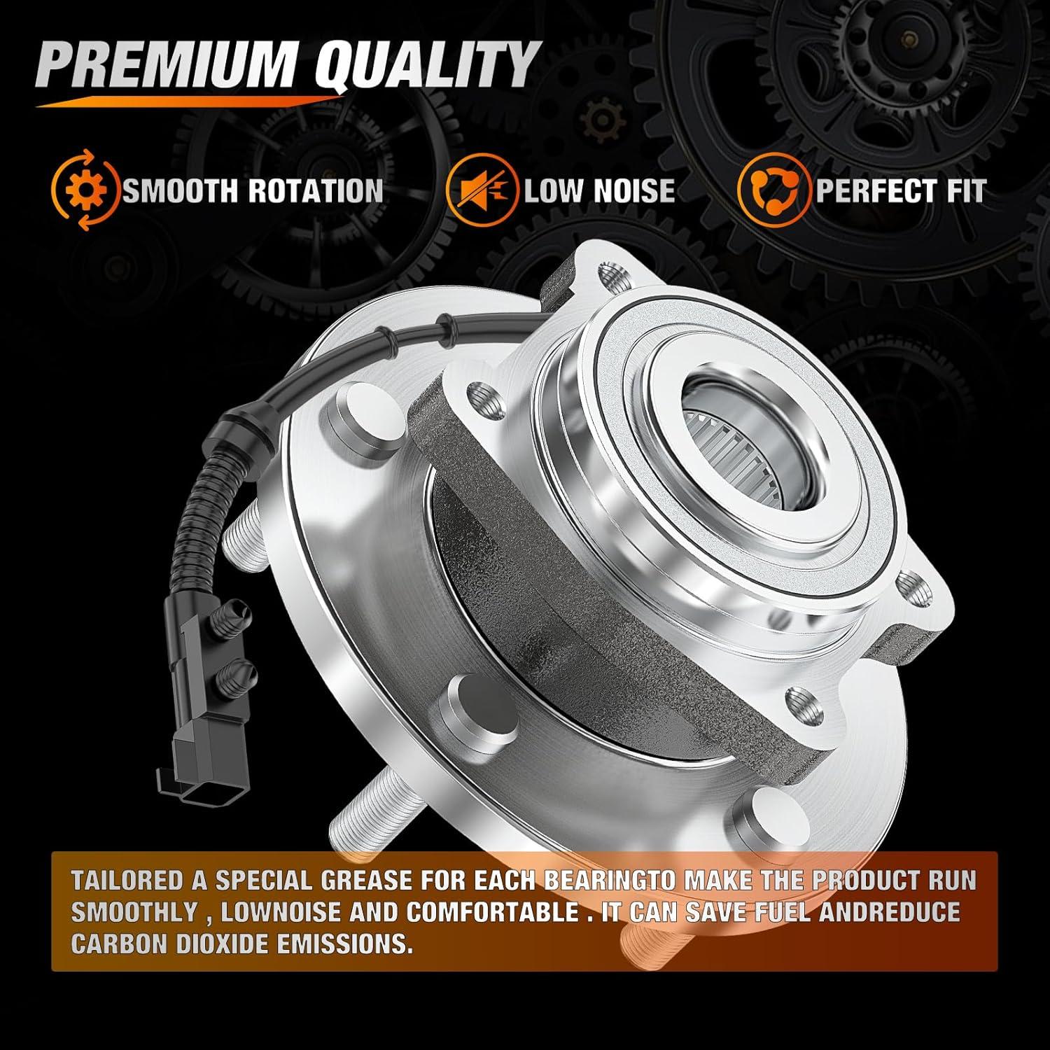 imageNilight Front Wheel Hub and Bearing Assembly for Chevy Impala 2000 2002 2003 2004 2005 2006 20072011 Buick Lacrosse Allure 20052009 Cadillac DTS Eldorado Buick Century 5 Lug wABS OEM 513121Grand Caravan 20082016 Front