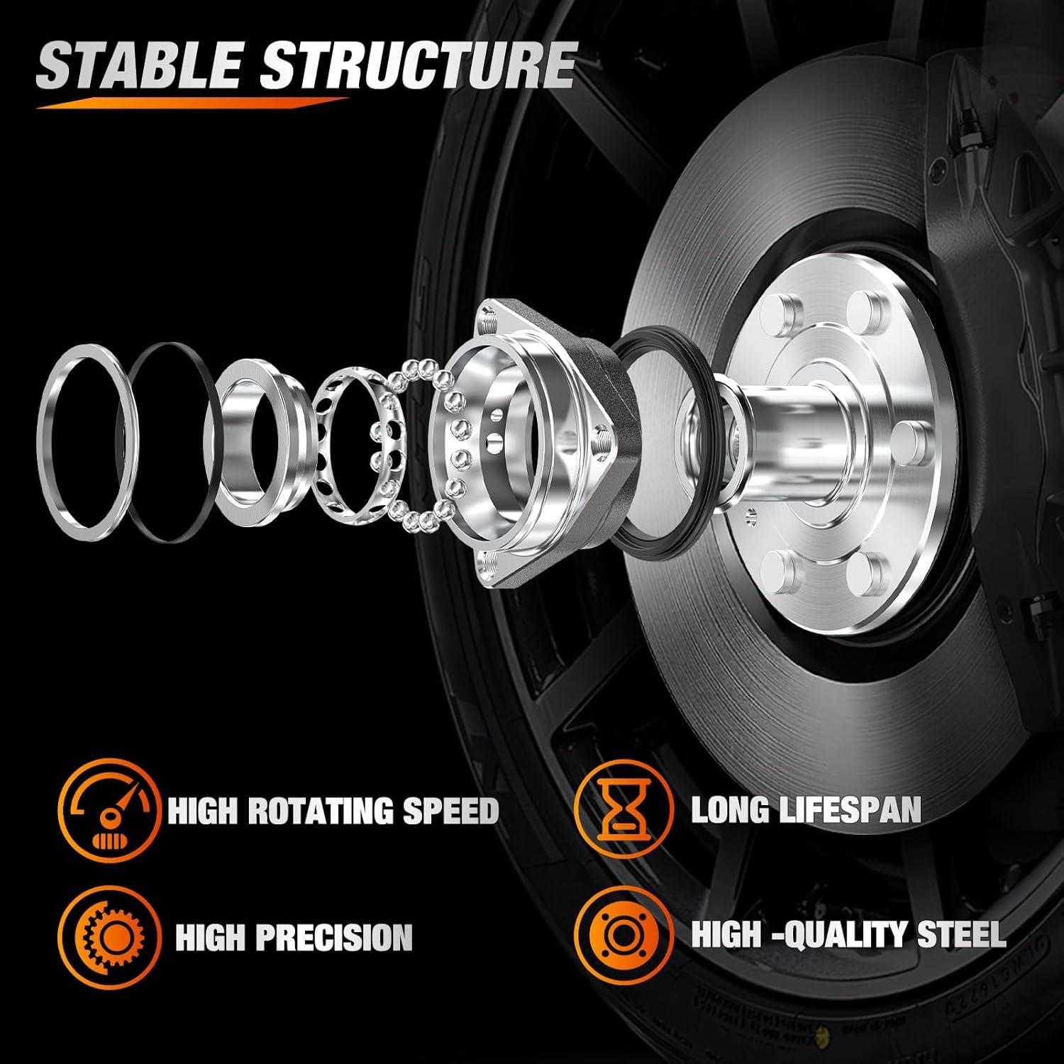 imageNilight Front Wheel Hub and Bearing Assembly for Chevy Impala 2000 2002 2003 2004 2005 2006 20072011 Buick Lacrosse Allure 20052009 Cadillac DTS Eldorado Buick Century 5 Lug wABS OEM 513121Silverado 1500 200720134WD