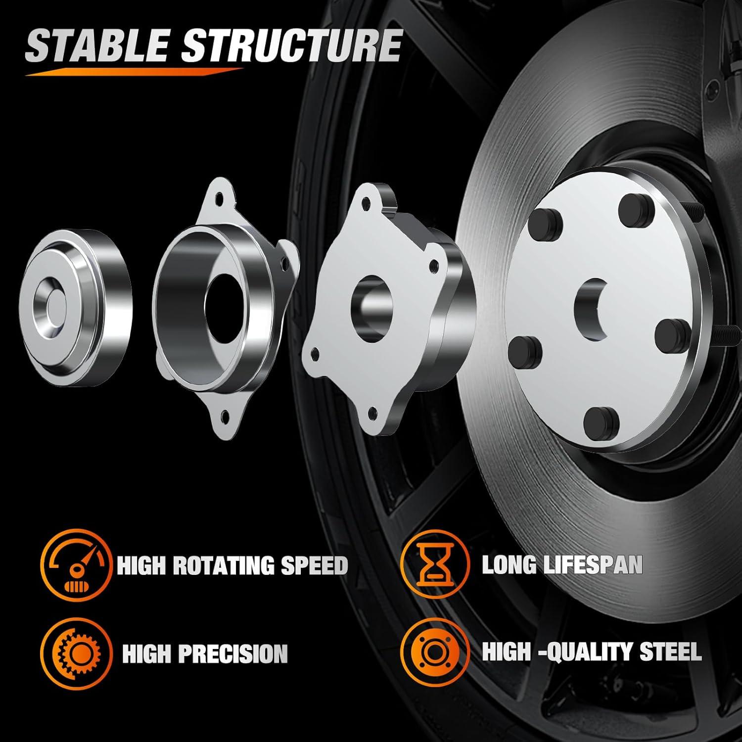imageNilight Front Wheel Hub and Bearing Assembly for Chevy Impala 2000 2002 2003 2004 2005 2006 20072011 Buick Lacrosse Allure 20052009 Cadillac DTS Eldorado Buick Century 5 Lug wABS OEM 513121Grand Caravan 20082012 Rear