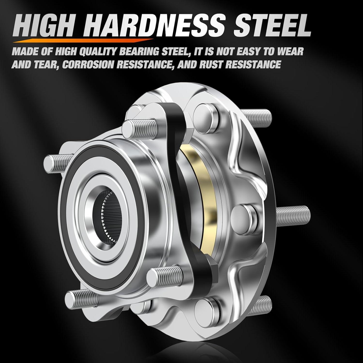 imageNilight Front Wheel Hub and Bearing Assembly for Chevy Impala 2000 2002 2003 2004 2005 2006 20072011 Buick Lacrosse Allure 20052009 Cadillac DTS Eldorado Buick Century 5 Lug wABS OEM 513121Toyota Tacoma 20052018 4WD