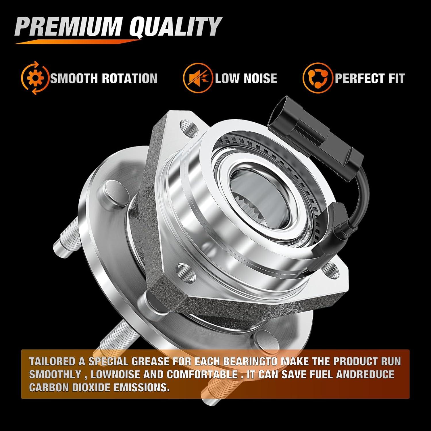 imageNilight Front Wheel Hub and Bearing Assembly for Chevy Impala 2000 2002 2003 2004 2005 2006 20072011 Buick Lacrosse Allure 20052009 Cadillac DTS Eldorado Buick Century 5 Lug wABS OEM 513121Chevrolet Malibu 20042012