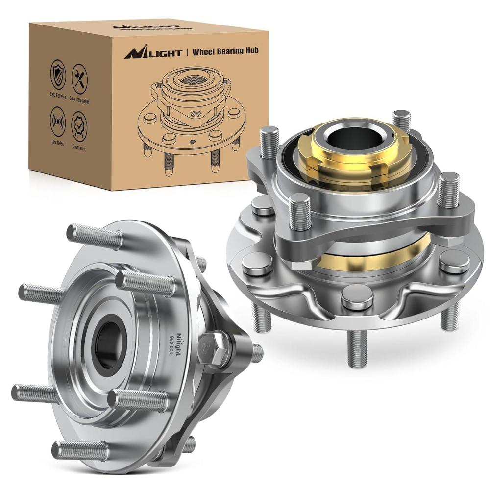 imageNilight Front Wheel Hub and Bearing Assembly for Chevy Impala 2000 2002 2003 2004 2005 2006 20072011 Buick Lacrosse Allure 20052009 Cadillac DTS Eldorado Buick Century 5 Lug wABS OEM 513121Toyota Tacoma 20052019 2WD