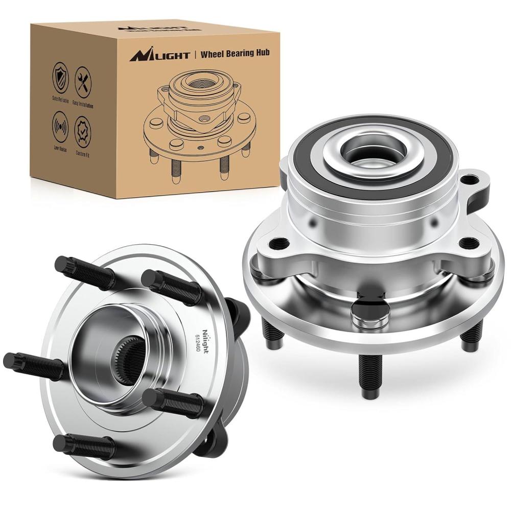 imageNilight Front Wheel Hub and Bearing Assembly for Chevy Impala 2000 2002 2003 2004 2005 2006 20072011 Buick Lacrosse Allure 20052009 Cadillac DTS Eldorado Buick Century 5 Lug wABS OEM 513121Ford Explorer 20112019