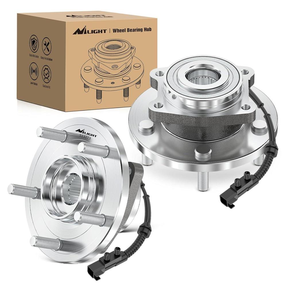 imageNilight Front Wheel Hub and Bearing Assembly for Chevy Impala 2000 2002 2003 2004 2005 2006 20072011 Buick Lacrosse Allure 20052009 Cadillac DTS Eldorado Buick Century 5 Lug wABS OEM 513121Grand Caravan 20082016 Front