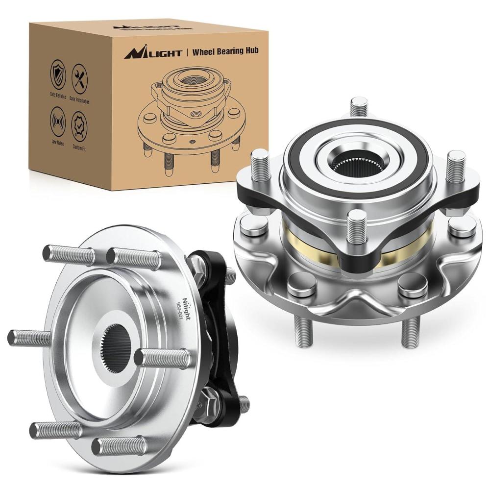 imageNilight Front Wheel Hub and Bearing Assembly for Chevy Impala 2000 2002 2003 2004 2005 2006 20072011 Buick Lacrosse Allure 20052009 Cadillac DTS Eldorado Buick Century 5 Lug wABS OEM 513121Toyota Tacoma 20052018 4WD