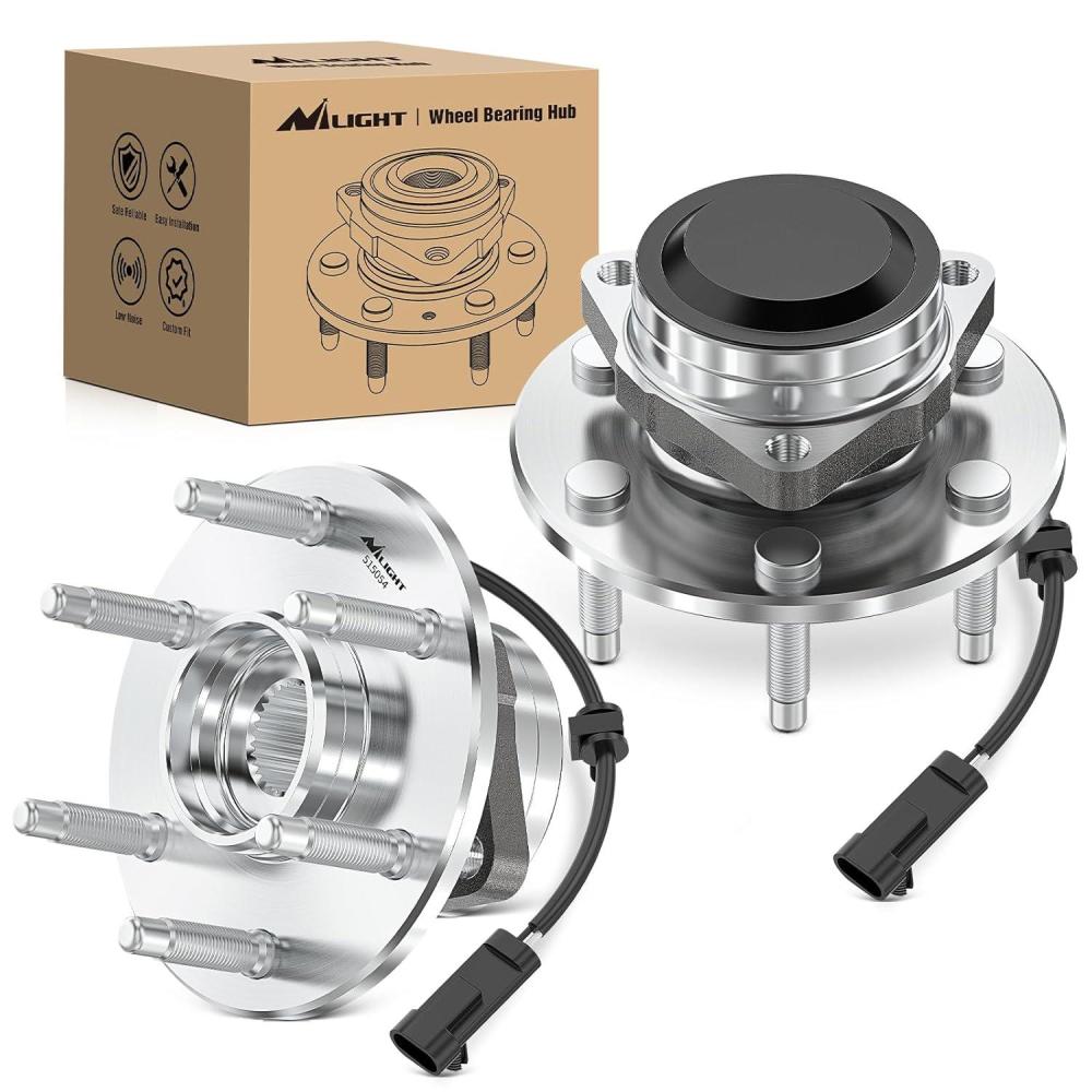 imageNilight Front Wheel Hub and Bearing Assembly for Chevy Impala 2000 2002 2003 2004 2005 2006 20072011 Buick Lacrosse Allure 20052009 Cadillac DTS Eldorado Buick Century 5 Lug wABS OEM 513121Silverado 1500 199920072WD