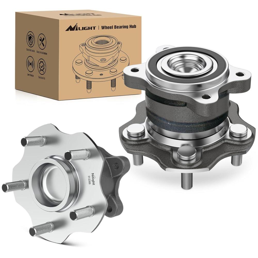 imageNilight Front Wheel Hub and Bearing Assembly for Chevy Impala 2000 2002 2003 2004 2005 2006 20072011 Buick Lacrosse Allure 20052009 Cadillac DTS Eldorado Buick Century 5 Lug wABS OEM 513121Nissan Altima 20072018 Rear