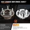Nilight Front Wheel Hub and Bearing Assembly for Chevy Impala 2000 2002 2003 2004 2005 2006 2007-2011, Buick Lacrosse Allure 2005–2009, Cadillac DTS Eldorado, Buick Century, 5 Lug w/ABS, OEM 513121(Dodge Ram 1500 2012-2018)