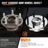 Nilight Front Wheel Hub and Bearing Assembly for Chevy Impala 2000 2002 2003 2004 2005 2006 2007-2011, Buick Lacrosse Allure 2005–2009, Cadillac DTS Eldorado, Buick Century, 5 Lug w/ABS, OEM 513121(Grand Caravan 2008-2012 Rear)