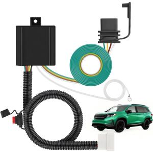 Nilight 4 Pin Trailer Wiring Harness Kit 56040 Compatible with Subaru 2009 2010 2011 2012 2013 2014 2015 2016 2017 2018 2019 2020 2021 2022 2023 2024 Forester Outback XV Crosstrek Forester Ascent(Honda Pilot 2016-2022/Honda 2019-2024)