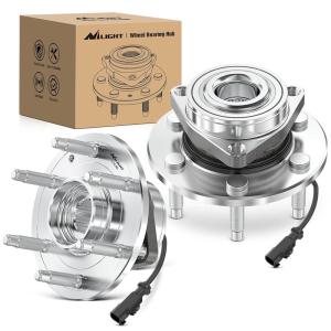 Nilight Front Wheel Hub and Bearing Assembly for Chevy Impala 2000 2002 2003 2004 2005 2006 2007-2011, Buick Lacrosse Allure 2005–2009, Cadillac DTS Eldorado, Buick Century, 5 Lug w/ABS, OEM 513121(Silverado 1500 2007-2013(4WD))
