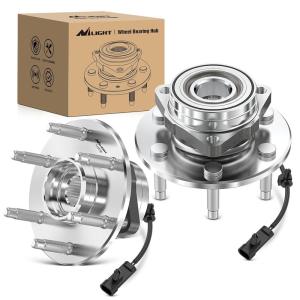 Nilight Front Wheel Hub and Bearing Assembly for Chevy Impala 2000 2002 2003 2004 2005 2006 2007-2011, Buick Lacrosse Allure 2005–2009, Cadillac DTS Eldorado, Buick Century, 5 Lug w/ABS, OEM 513121(Silverado 1500 1999-2006(4WD/AWD))