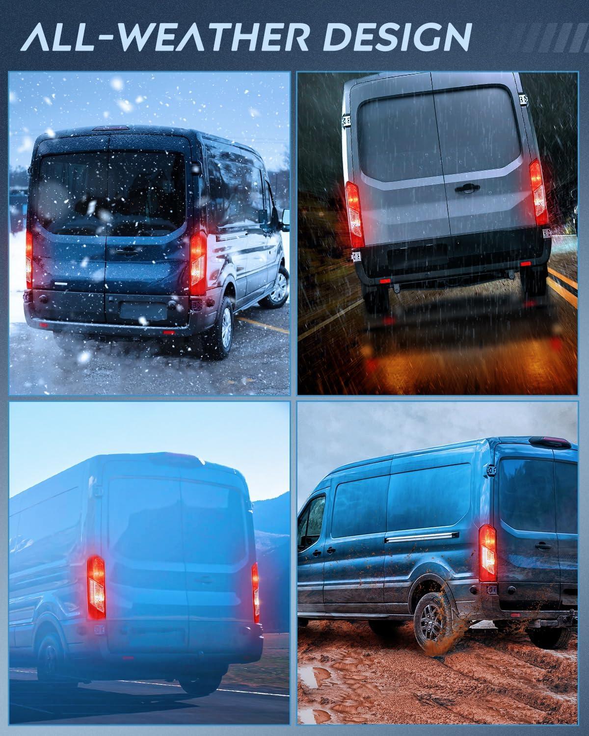 imageNilight Taillight Assembly Compatible with 2015 2016 2017 2018 2019 2020 2021 2022 2023 Ford Transit 150 250 350 350HD Rear Lamp Replacement OE Style Passenger SideDriver and Passenger Side