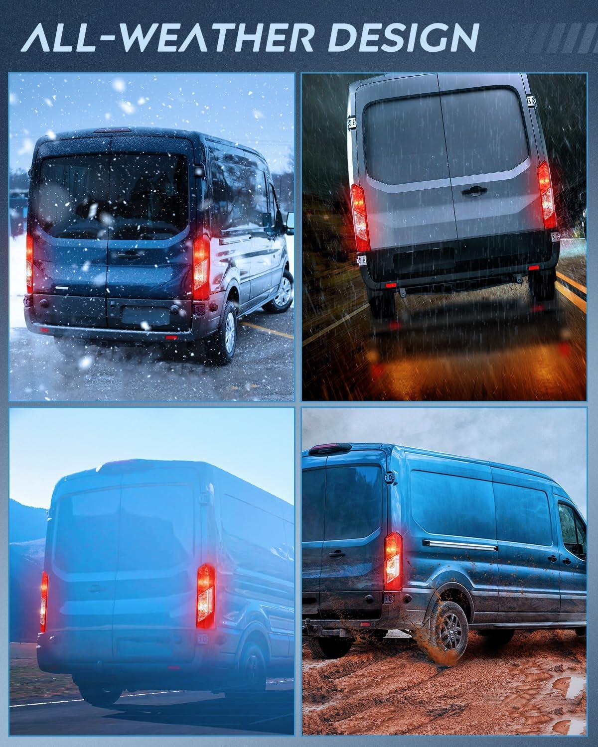 imageNilight Taillight Assembly Compatible with 2015 2016 2017 2018 2019 2020 2021 2022 2023 Ford Transit 150 250 350 350HD Rear Lamp Replacement OE Style Passenger SidePassenger Side