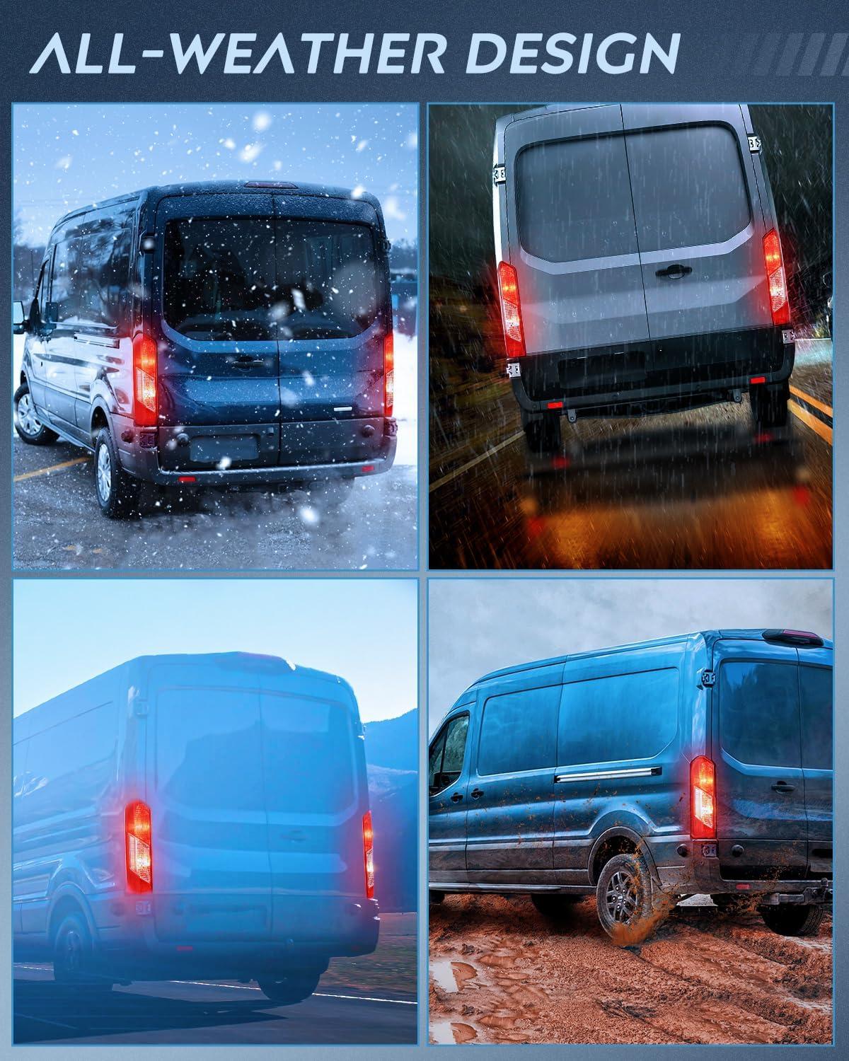 imageNilight Taillight Assembly Compatible with 2015 2016 2017 2018 2019 2020 2021 2022 2023 Ford Transit 150 250 350 350HD Rear Lamp Replacement OE Style Passenger SideDriver Side