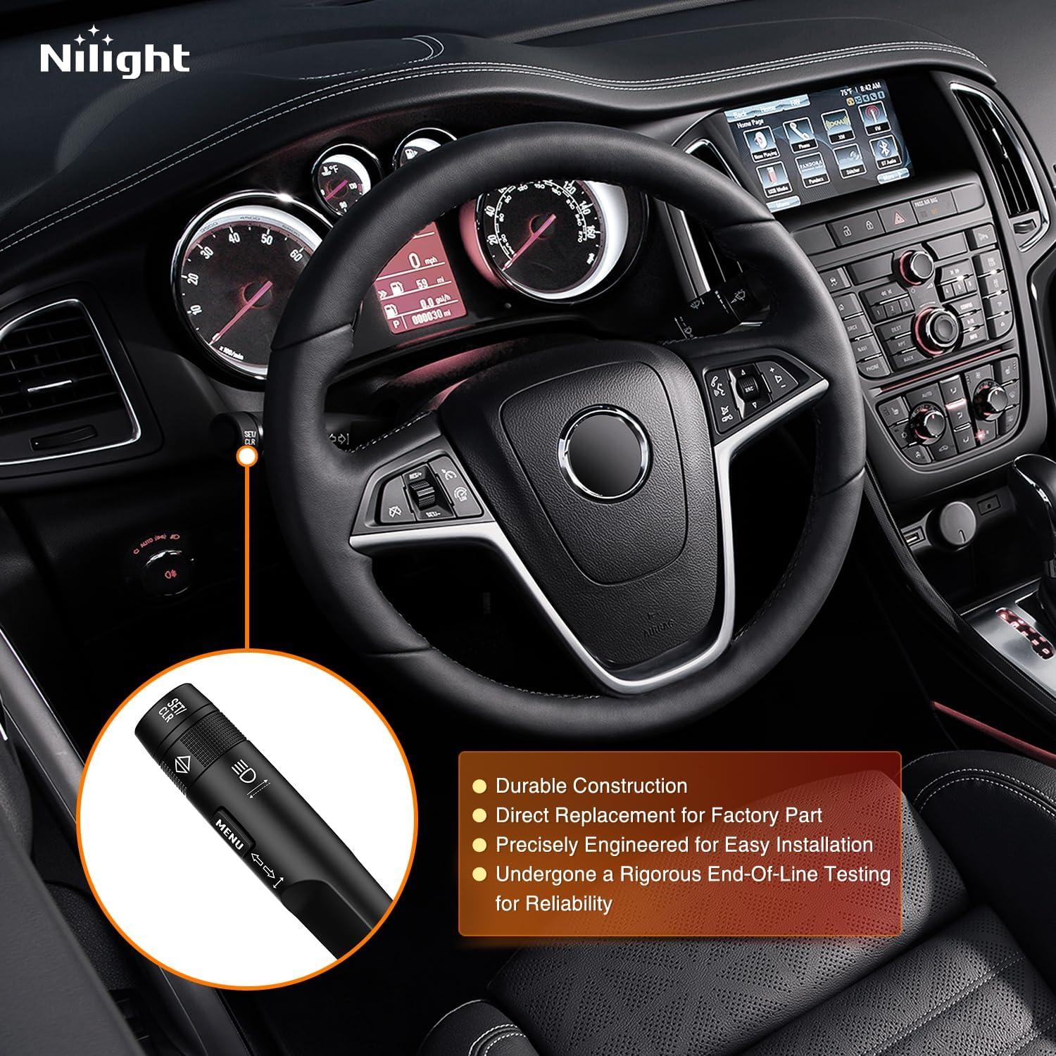imageNilight Turn Signal Switch Compatible with 2004 2005 2006 2007 2008 2009 2010 2011 2012 Chevy Malibu 20052010 Pontiac G6 20072009 Saturn Aura Durango Windshield Wiper Switch 2 Year Warranty20112019 Chevy Buick