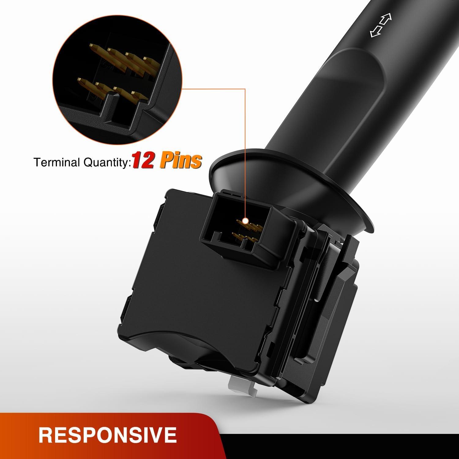 imageNilight Turn Signal Switch Compatible with 2004 2005 2006 2007 2008 2009 2010 2011 2012 Chevy Malibu 20052010 Pontiac G6 20072009 Saturn Aura Durango Windshield Wiper Switch 2 Year Warranty20112019 Chevy Buick
