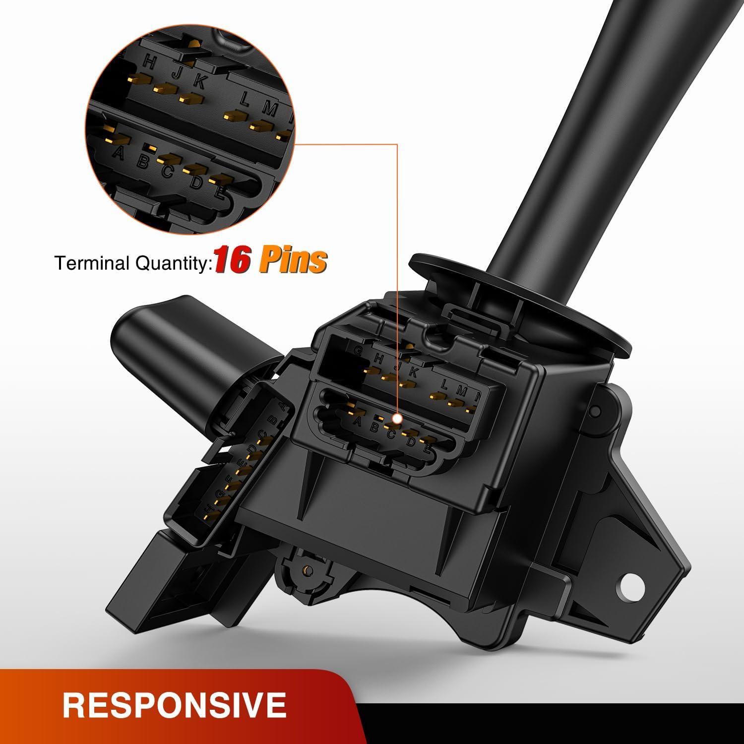 imageNilight Turn Signal Switch Compatible with 2004 2005 2006 2007 2008 2009 2010 2011 2012 Chevy Malibu 20052010 Pontiac G6 20072009 Saturn Aura Durango Windshield Wiper Switch 2 Year Warranty20062016 Chevy Impala