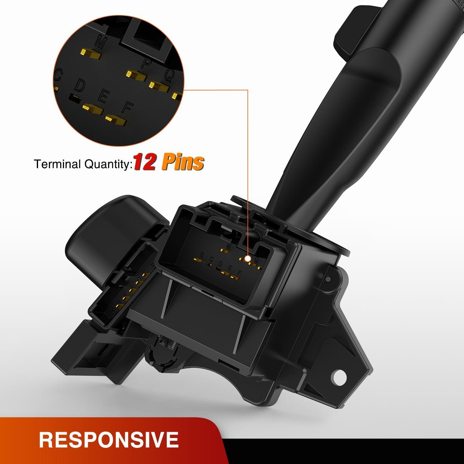 imageNilight Turn Signal Switch Compatible with 2004 2005 2006 2007 2008 2009 2010 2011 2012 Chevy Malibu 20052010 Pontiac G6 20072009 Saturn Aura Durango Windshield Wiper Switch 2 Year Warranty20142019 Chevy GMC Silverado Sierra