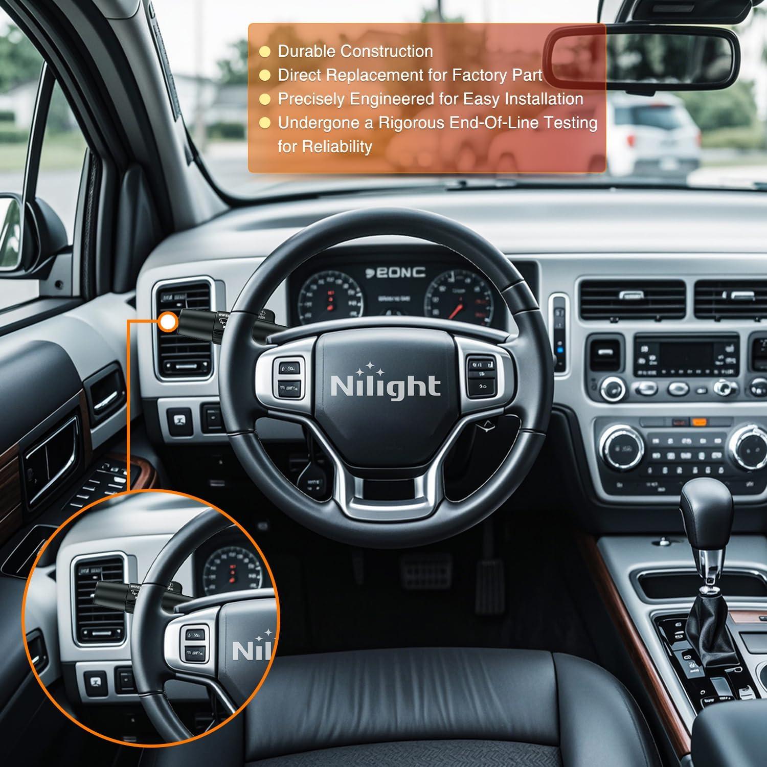 imageNilight Turn Signal Switch Compatible with 2004 2005 2006 2007 2008 2009 2010 2011 2012 Chevy Malibu 20052010 Pontiac G6 20072009 Saturn Aura Durango Windshield Wiper Switch 2 Year Warranty19982005 Chevy GMC Oldsmobile