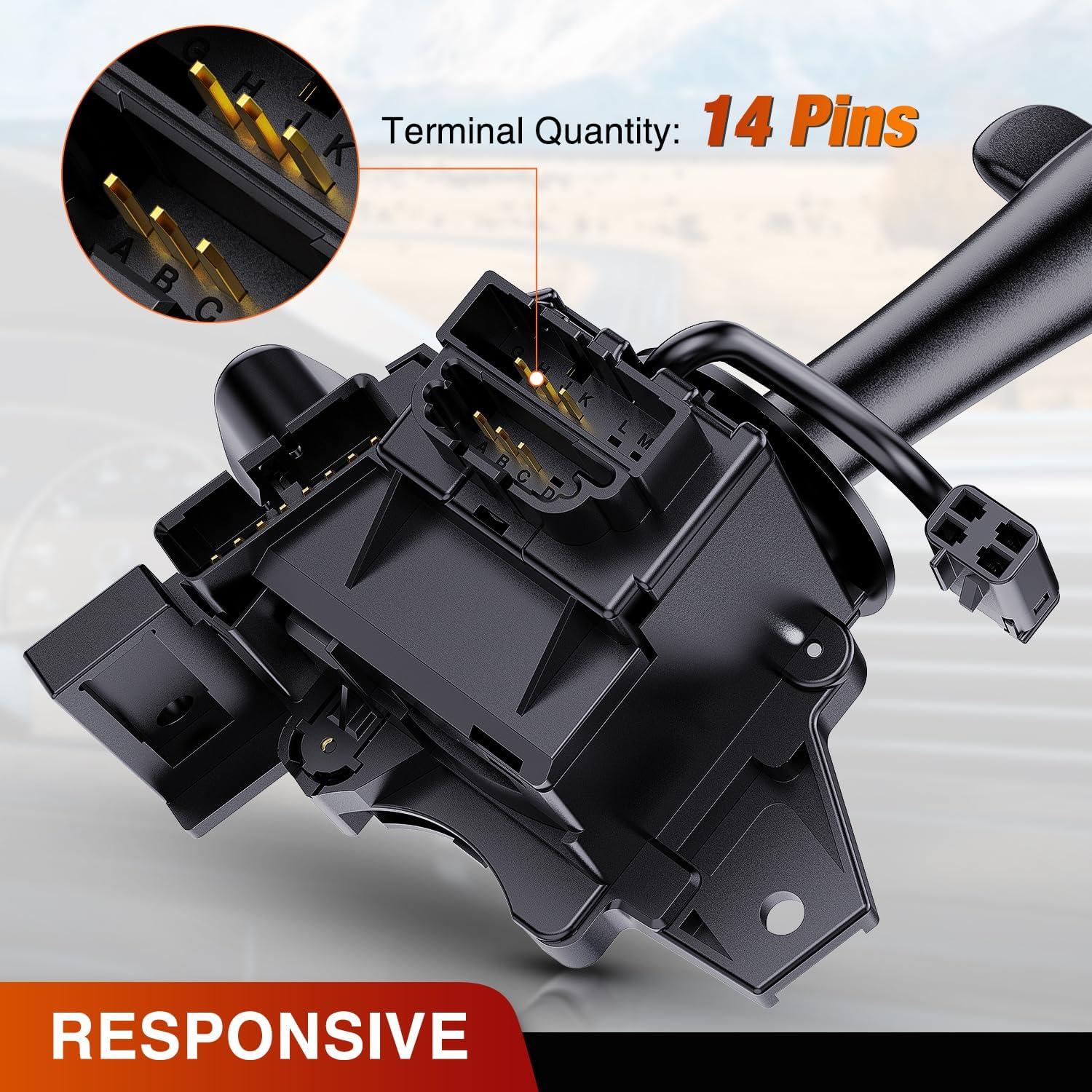imageNilight Turn Signal Switch Compatible with 2004 2005 2006 2007 2008 2009 2010 2011 2012 Chevy Malibu 20052010 Pontiac G6 20072009 Saturn Aura Durango Windshield Wiper Switch 2 Year Warranty20032007 Chevy GMC Cadillac Hummer