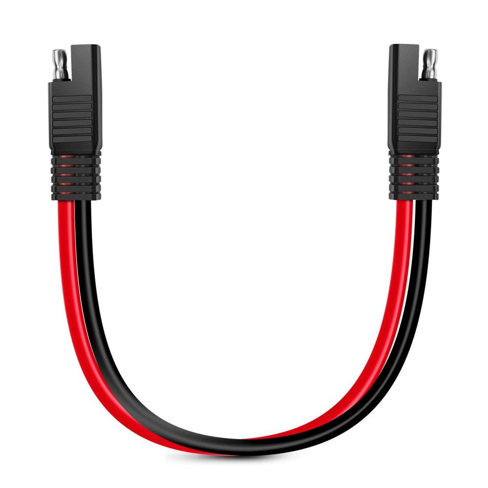 imageNilight 5 Pack SAE to SAE Extension Cable 10AWG 2 Pin SAE Connector Extension Cord 10 Gauge Dual Head Plug Audiopipe Polarized Wire Harness for Solar Panel Automotive Car Motorcycle 2 Years Warranty12 SAE Disconnect 10AWG