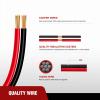 Nilight 5 Pack SAE to SAE Extension Cable 10AWG 2 Pin SAE Connector Extension Cord 10 Gauge Dual Head Plug Audiopipe Polarized Wire Harness for Solar Panel Automotive Car Motorcycle, 2 Years Warranty(12FT SAE Extension Cord)