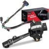 Nilight Turn Signal Switch Compatible with 2004 2005 2006 2007 2008 2009 2010 2011 2012 Chevy Malibu 2005-2010 Pontiac G6 2007-2009 Saturn Aura Durango Windshield Wiper Switch, 2 Year Warranty(2000-2005 Chevy Impala w/Cruse Control)