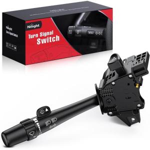 Nilight Turn Signal Switch Compatible with 2004 2005 2006 2007 2008 2009 2010 2011 2012 Chevy Malibu 2005-2010 Pontiac G6 2007-2009 Saturn Aura Durango Windshield Wiper Switch, 2 Year Warranty(2003-2006 Chevy & GMC w/o cruise conrol)
