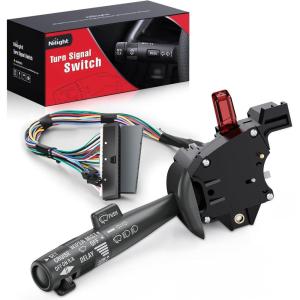 Nilight Turn Signal Switch Compatible with 2004 2005 2006 2007 2008 2009 2010 2011 2012 Chevy Malibu 2005-2010 Pontiac G6 2007-2009 Saturn Aura Durango Windshield Wiper Switch, 2 Year Warranty(1995-1999 Chevy & GMC C&K Series)