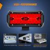 Nilight LED Light Bar 4Inch 48W Square Portable Flood Pod Cigarette Lighter Powered with Wiring Magnetic Base 16LEDs Fog Driving Work Roof Bumper Lights for Truck Tractor Golf Cart UTV(2Pcs Led Pods Red)
