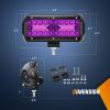 Nilight LED Light Bar 4Inch 48W Square Portable Flood Pod Cigarette Lighter Powered with Wiring Magnetic Base 16LEDs Fog Driving Work Roof Bumper Lights for Truck Tractor Golf Cart UTV(2Pcs Led Pods Purple)