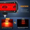 Nilight LED Light Bar 4Inch 48W Square Portable Flood Pod Cigarette Lighter Powered with Wiring Magnetic Base 16LEDs Fog Driving Work Roof Bumper Lights for Truck Tractor Golf Cart UTV(2Pcs Led Pods Red)