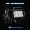 Nilight LED Light Bar 2PCS 18W Flood Led Off Road Lights With 12V 5Pin Rocker Switch 16AWG Wiring Harness Kit-2 Lead , 2 Years Warranty