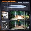 Nilight Motorcycle Led Pods Amber Fog Lights 2PCS 3Inch Yellow Round led Offroad Built-in EMC Driving Lights w/ 18AWG DT Wiring Harness Kit for Motorbike SUV ATV Truck Boat Tractor(2Pcs White Lights)