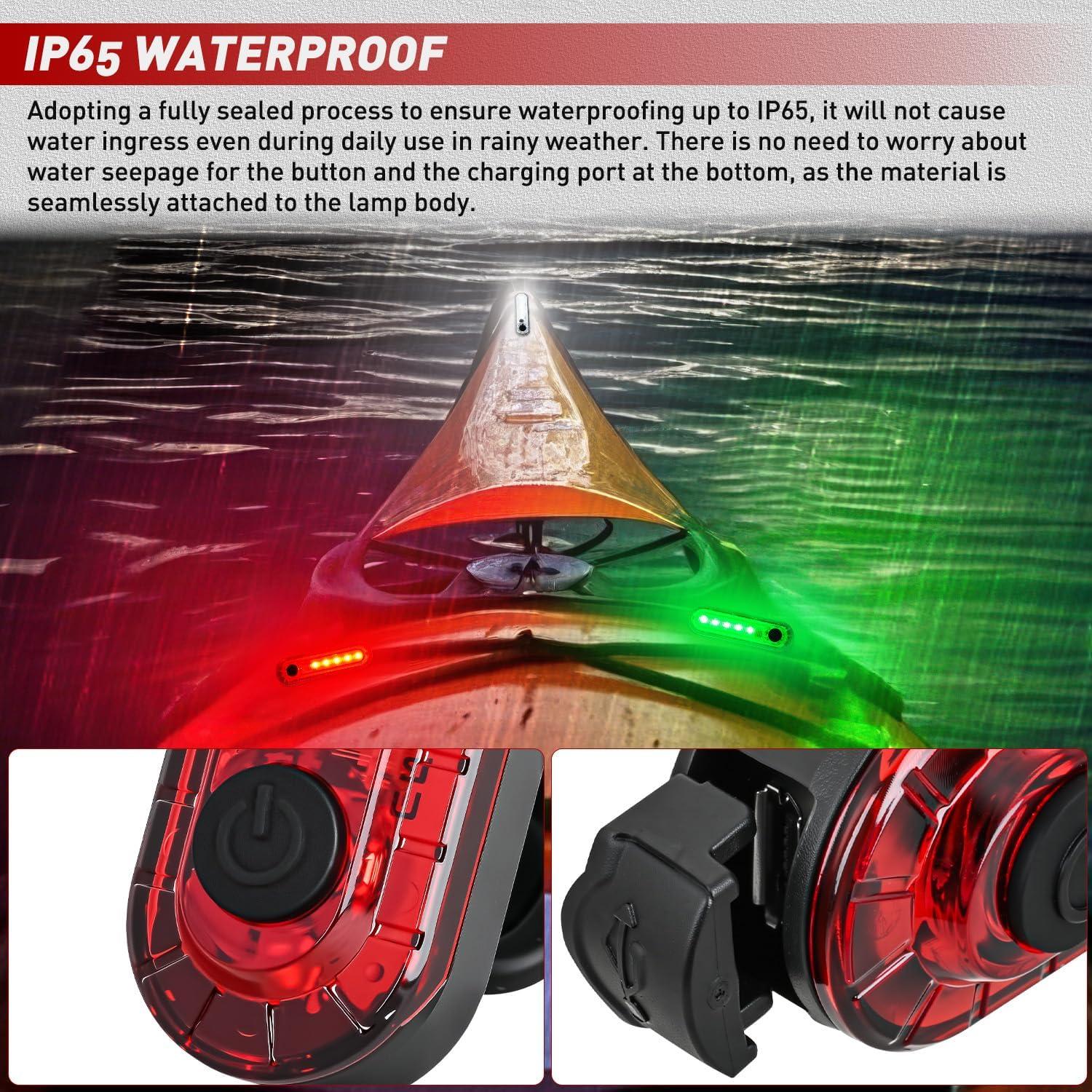 imageNilight Marine Boat Stern Light 12Inch White Fold Down Anchor Lights 12V 24V Waterproof 360 Lighting Navigation Lamp for Fishing Sailboat Yacht Pontoon Speedboat Dinghy5LED Navigation Light4Pcs