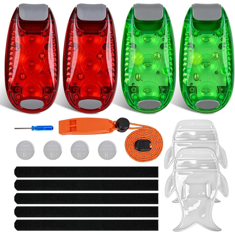 imageNilight Marine Boat Stern Light 12Inch White Fold Down Anchor Lights 12V 24V Waterproof 360 Lighting Navigation Lamp for Fishing Sailboat Yacht Pontoon Speedboat Dinghy3LED Safety LightRed Green