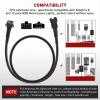 Nilight Extension Cable for Motorcycle LED Strip Lights 4PCS 2 Feet Extension Cords 3PCS 2 Way Y Splitter 4PIN Extension Cord for Underglow Neon Accent Light Strips Rock Lights