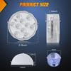 Nilight Marine Boat Stern Light 12Inch White Fold Down Anchor Lights 12V 24V Waterproof 360° Lighting Navigation Lamp for Fishing Sailboat Yacht Pontoon Speedboat Dinghy(4PCS RGB Boat Light)