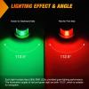 Nilight Marine Boat Stern Light 12Inch White Fold Down Anchor Lights 12V 24V Waterproof 360° Lighting Navigation Lamp for Fishing Sailboat Yacht Pontoon Speedboat Dinghy(8LED Navigation Light-2Pcs)