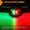 Nilight Marine Boat Stern Light 12Inch White Fold Down Anchor Lights 12V 24V Waterproof 360° Lighting Navigation Lamp for Fishing Sailboat Yacht Pontoon Speedboat Dinghy(24LED Navigation Light-1Pc)