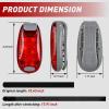 Nilight Marine Boat Stern Light 12Inch White Fold Down Anchor Lights 12V 24V Waterproof 360° Lighting Navigation Lamp for Fishing Sailboat Yacht Pontoon Speedboat Dinghy(3LED Safety Light-Red Green)