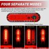 Nilight Marine Boat Stern Light 12Inch White Fold Down Anchor Lights 12V 24V Waterproof 360° Lighting Navigation Lamp for Fishing Sailboat Yacht Pontoon Speedboat Dinghy(5LED Navigation Light-4Pcs)