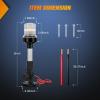 Nilight Marine Boat Stern Light 12Inch White Fold Down Anchor Lights 12V 24V Waterproof 360° Lighting Navigation Lamp for Fishing Sailboat Yacht Pontoon Speedboat Dinghy(9Inch Boat Stern Light)