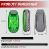 Nilight Marine Boat Stern Light 12Inch White Fold Down Anchor Lights 12V 24V Waterproof 360° Lighting Navigation Lamp for Fishing Sailboat Yacht Pontoon Speedboat Dinghy(3LED Safety Light-Green)