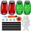 Nilight Marine Boat Stern Light 12Inch White Fold Down Anchor Lights 12V 24V Waterproof 360° Lighting Navigation Lamp for Fishing Sailboat Yacht Pontoon Speedboat Dinghy(3LED Safety Light-Red Green)