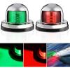Nilight Marine Boat Stern Light 12Inch White Fold Down Anchor Lights 12V 24V Waterproof 360° Lighting Navigation Lamp for Fishing Sailboat Yacht Pontoon Speedboat Dinghy(8LED Navigation Light-2Pcs)