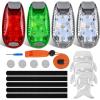 Nilight Marine Boat Stern Light 12Inch White Fold Down Anchor Lights 12V 24V Waterproof 360° Lighting Navigation Lamp for Fishing Sailboat Yacht Pontoon Speedboat Dinghy(3LED Navigation Light-4Pcs)
