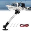 Nilight Marine Boat Stern Light 12Inch White Fold Down Anchor Lights 12V 24V Waterproof 360° Lighting Navigation Lamp for Fishing Sailboat Yacht Pontoon Speedboat Dinghy(12Inch Boat Stern Light)
